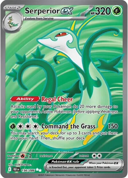 Serperior ex [156/086] [Black Bolt] Holofoil