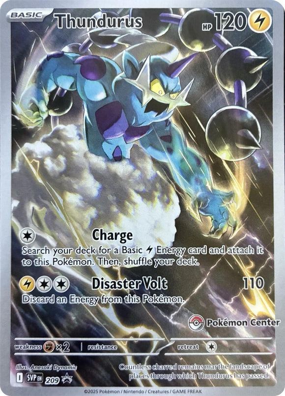 Thundurus - 209 (Pokemon Center Exclusive) [209] [Scarlet & Violet Promo Cards] Holofoil