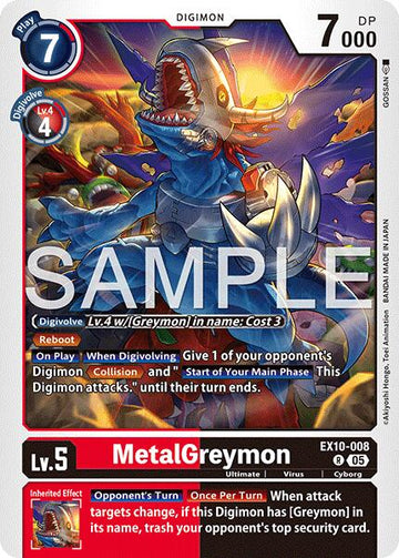 MetalGreymon [EX10-008 R] [Sinister Order] Foil
