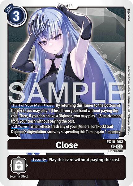 Close [EX10-063 U] [Sinister Order]
