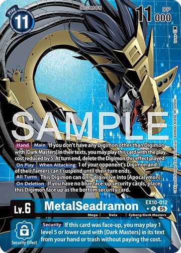 MetalSeadramon (Alternate Art) [EX10-012 R] [Sinister Order] Foil