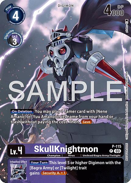 SkullKnightmon - P-115 (Sinister Order Legend Pack) [P-115 P] [Digimon Promotion Cards] Foil
