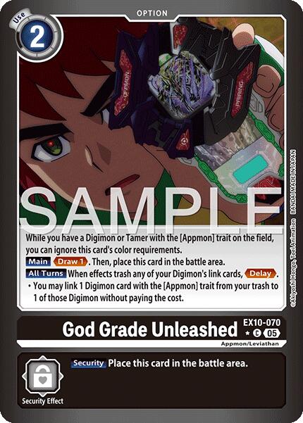 God Grade Unleashed (Limited Foil) [EX10-070 C] [Sinister Order] Foil