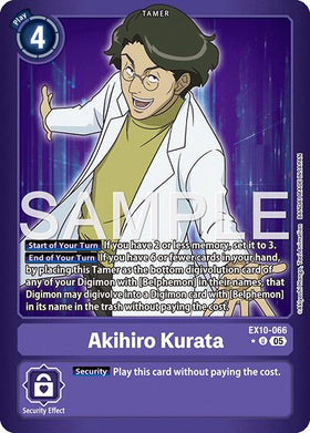 Akihiro Kurata (Limited Foil) [EX10-066 U] [Sinister Order] Foil
