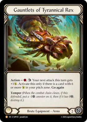 Gauntlets of Tyrannical Rex [SUP125] [Super Slam] Cold Foil