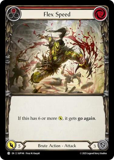 Flex Speed (Red) [SUP146] [Super Slam] Rainbow Foil