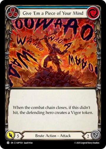 Give 'Em a Piece of Your Mind (Blue) [SUP154] [Super Slam]