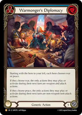 Warmonger's Diplomacy [SUP270] [Super Slam] Cold Foil