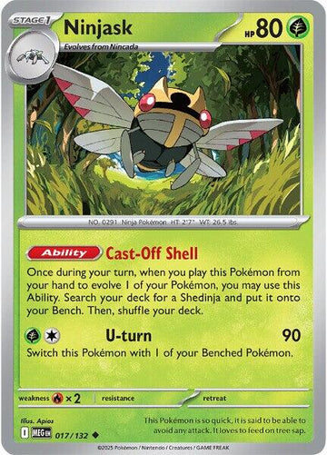 Ninjask [017/132] [Mega Evolution] Reverse Holofoil