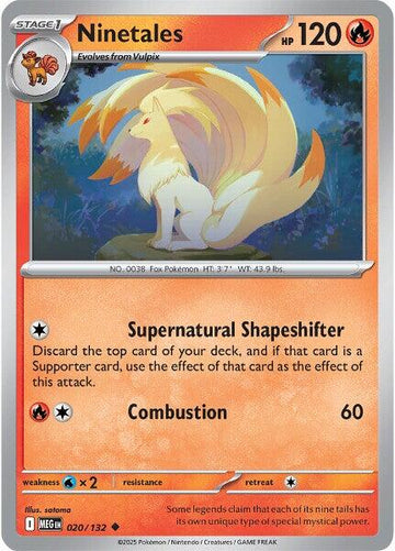 Ninetales [020/132] [Mega Evolution] Reverse Holofoil