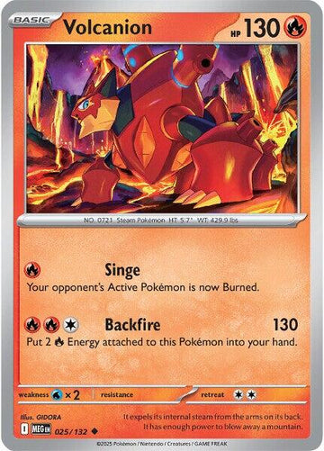 Volcanion [025/132] [Mega Evolution] Reverse Holofoil