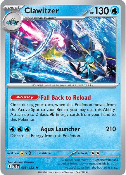 Clawitzer [038/132] [Mega Evolution] Reverse Holofoil