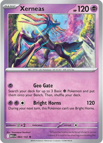 Xerneas [064/132] [Mega Evolution] Reverse Holofoil