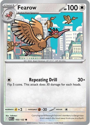 Fearow [103/132] [Mega Evolution] Reverse Holofoil