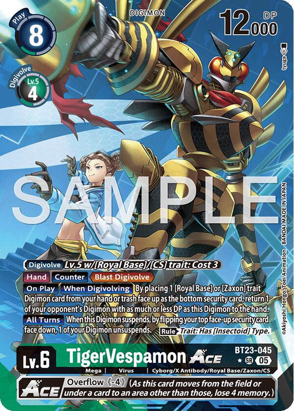 TigerVespamon ACE (Alternate Art) [BT23-045 SR] [Hackers' Slumber] Foil
