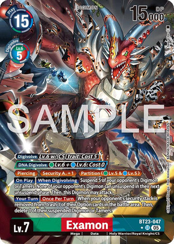 Examon (Alternate Art) [BT23-047SR] [Hackers' Slumber] Foil