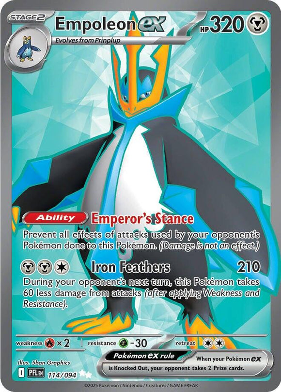 Empoleon ex [114/094] [Phantasmal Flames] Holofoil
