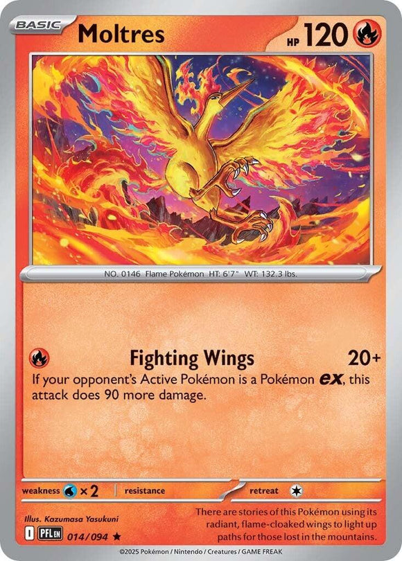 Moltres [014/094] [Phantasmal Flames] Reverse Holofoil