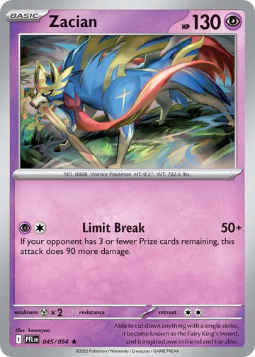 Zacian [045/094] [Phantasmal Flames] Holofoil