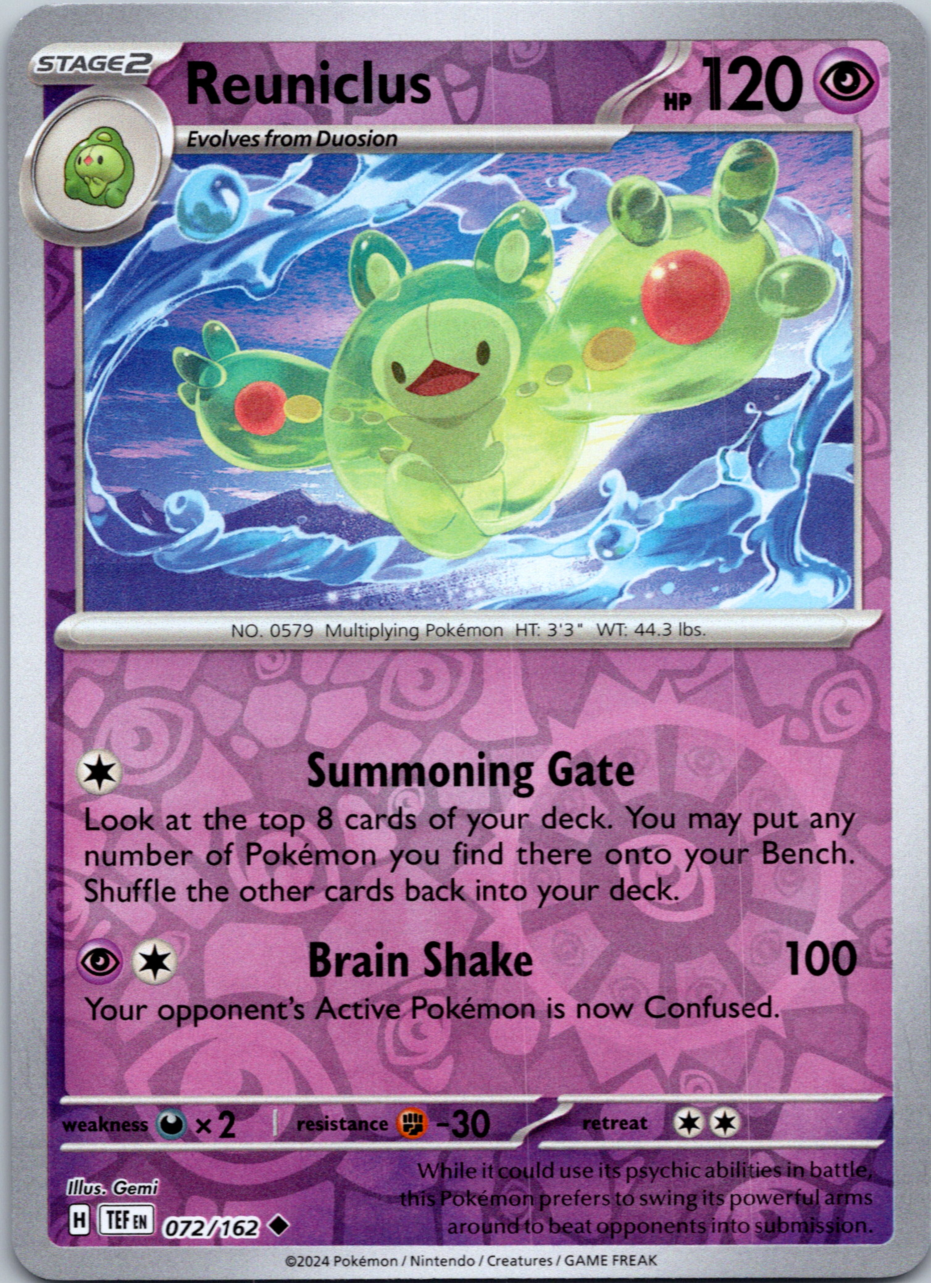 Reuniclus [72/162] - (Temporal Forces) Reverse Holofoil