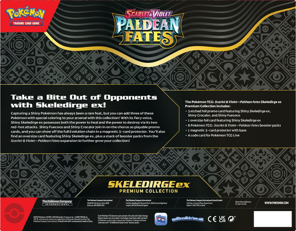 Pokémon TCG: Scarlet & Violet Paldean Fates Skeledirge ex Premium Collection