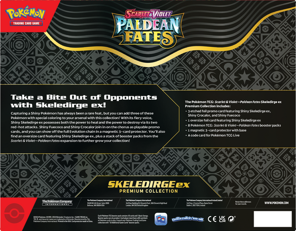 Pokémon TCG: Scarlet & Violet Paldean Fates Skeledirge ex Premium Collection