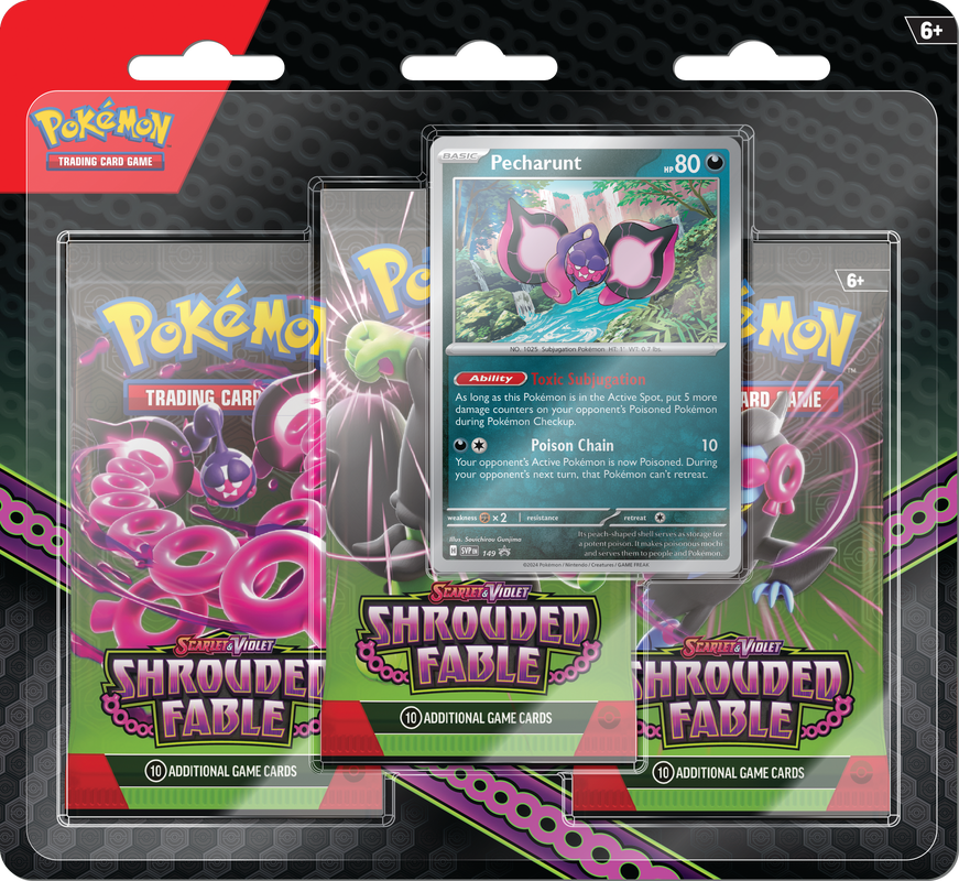 Pokémon TCG: Scarlet & Violet Shrouded Fable 3 Pack Blister