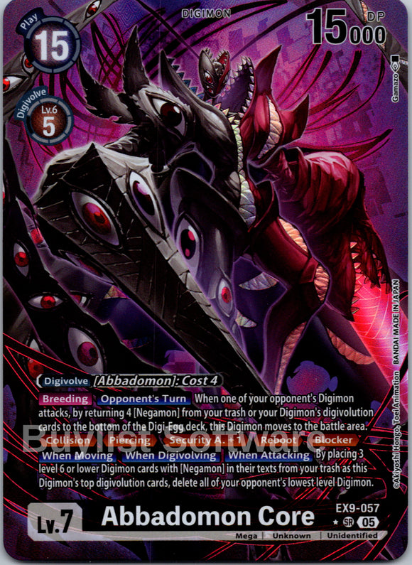Abbadomon Core (Alternate Art) [EX9-057 SR] [Versus Monsters] Foil