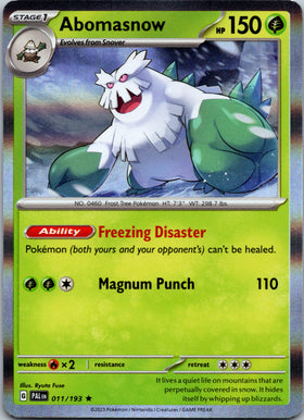 Abomasnow [011/193] [Paldea Evolved] Holofoil