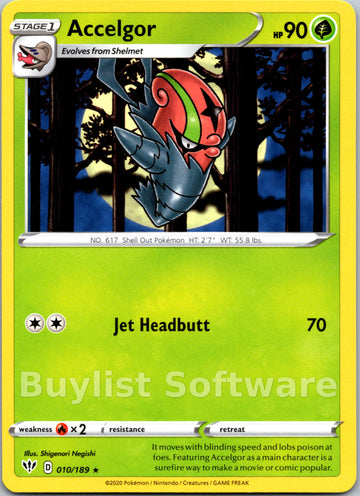 Accelgor (010/189) [SWSH03: Darkness Ablaze]