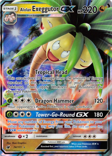 Alolan Exeggutor GX [74/111] [Crimson Invasion] Holofoil