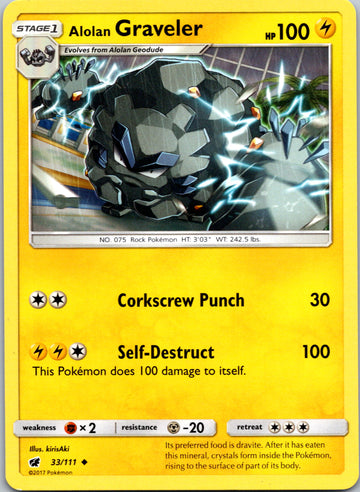 Alolan Graveler [33/111] [Crimson Invasion]