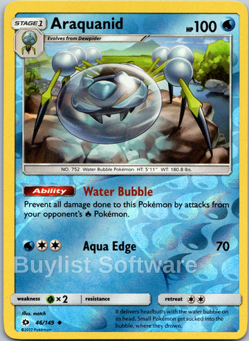 Araquanid [46/149] [Sun & Moon Base Set] Reverse Holofoil