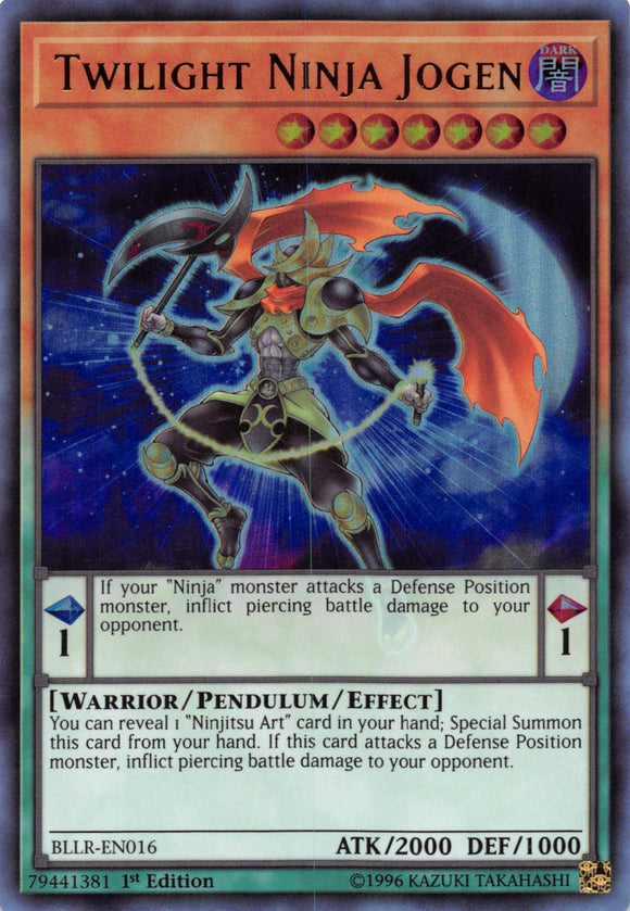 Twilight Ninja Jogen [BLLR-EN016] Ultra Rare
