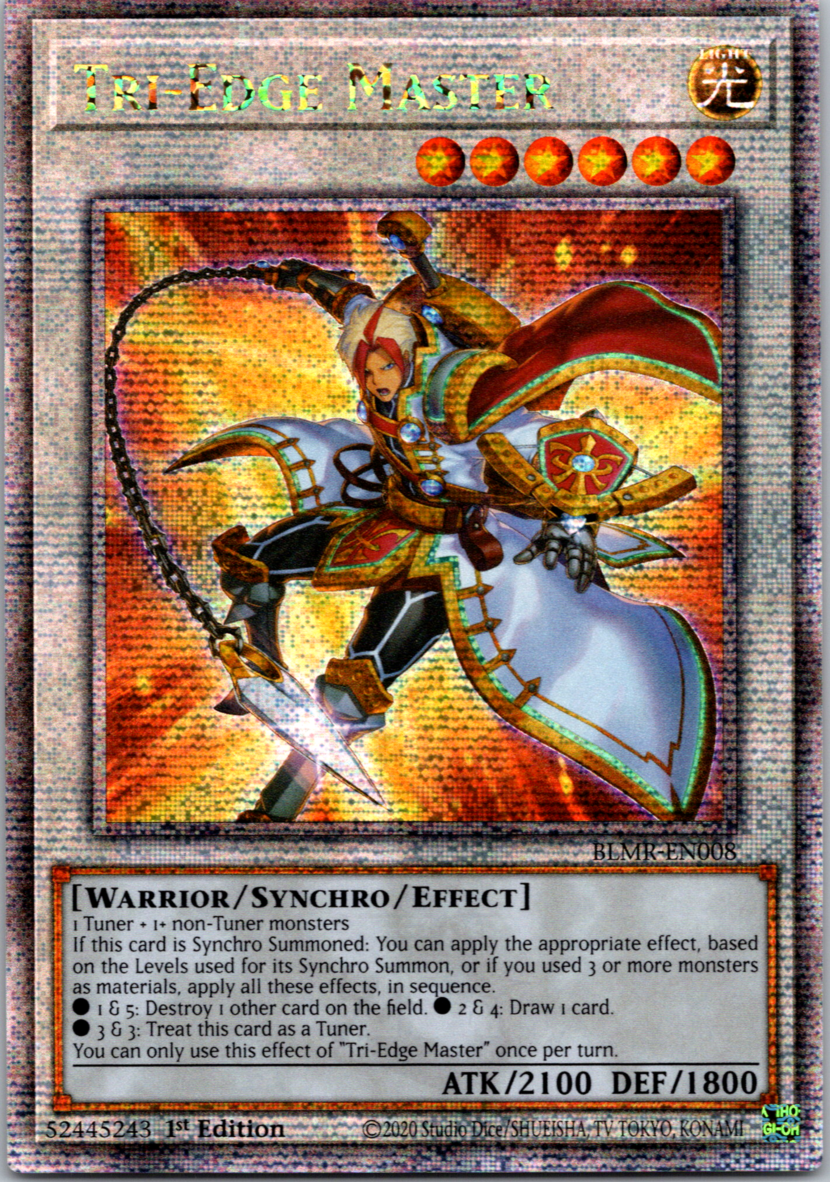 Tri-Edge Master [BLMR-EN008] Quarter Century Secret Rare