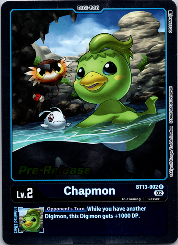 Chapmon [BT13-002] [Versus Royal Knight Pre-Release Cards] Foil