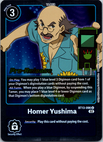 Homer Yushima [BT13-096] [Versus Royal Knight Pre-Release Cards] Foil