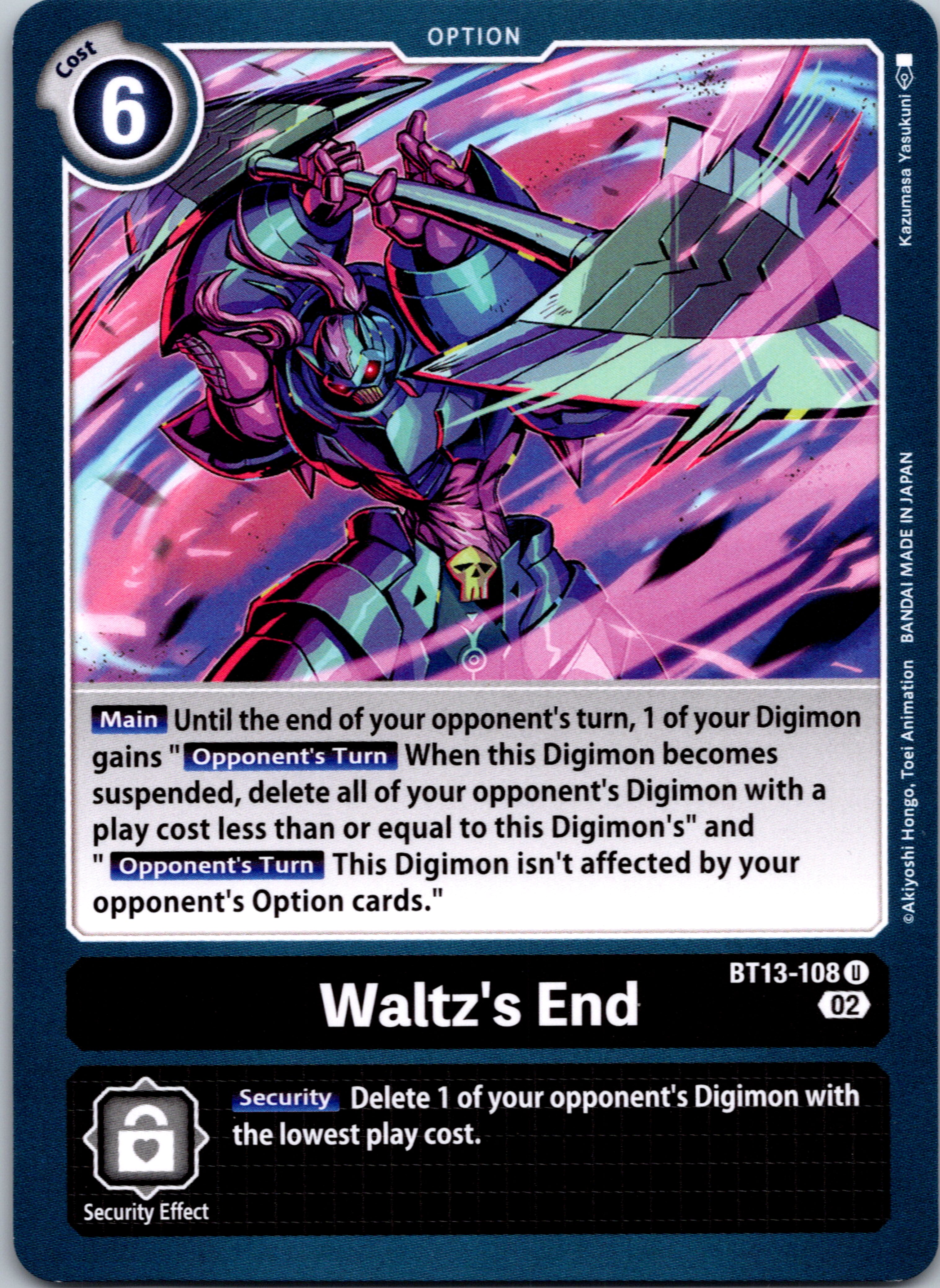 Waltz's End [BT13-108] [Versus Royal Knights] Normal