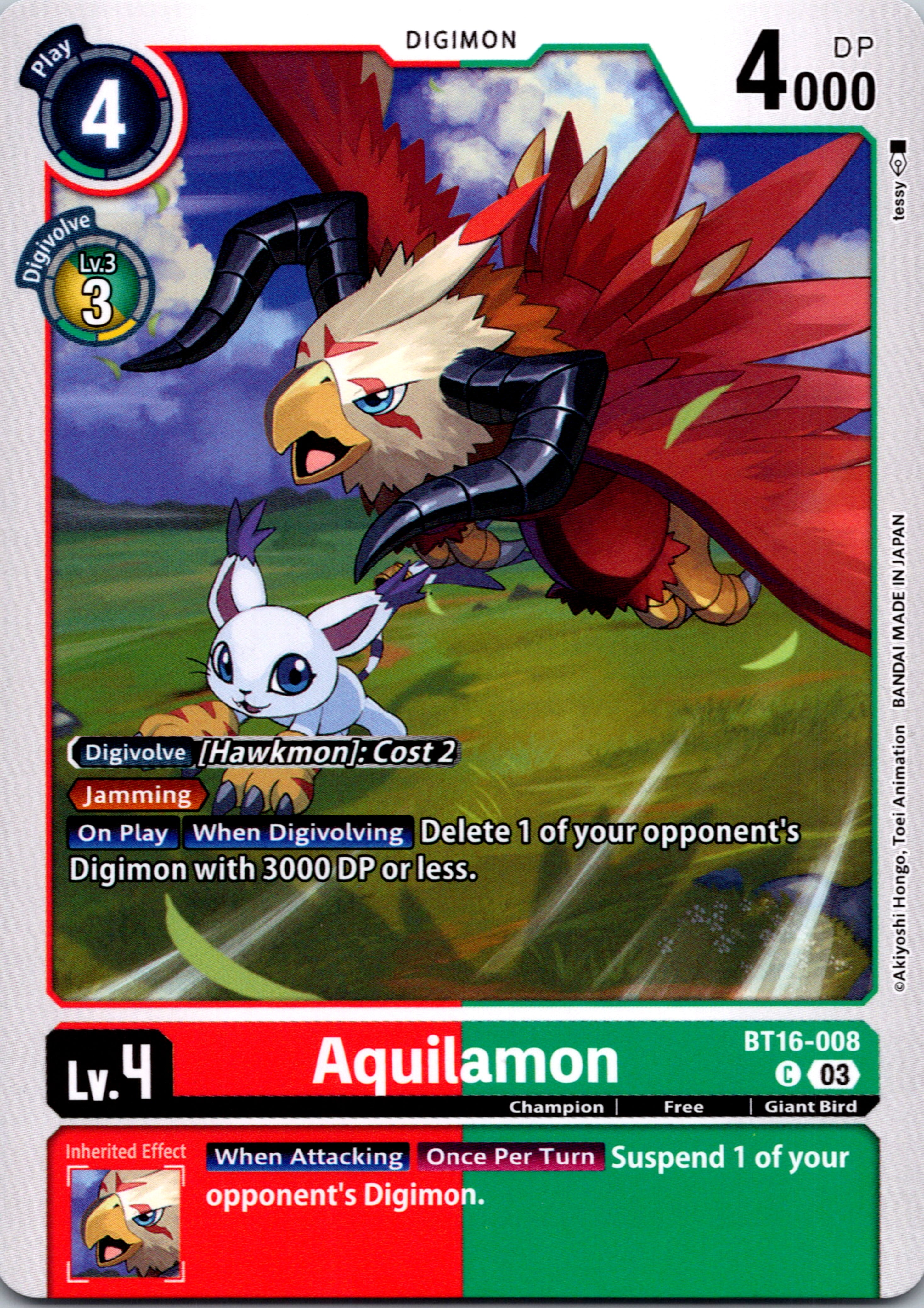 Aquilamon [BT16-008-C] [Beginning Observer] Normal