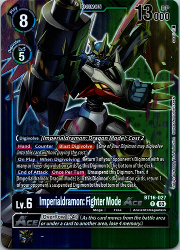 Imperialdramon: Fighter Mode ACE [BT16-027-R] [Beginning Observer] Foil