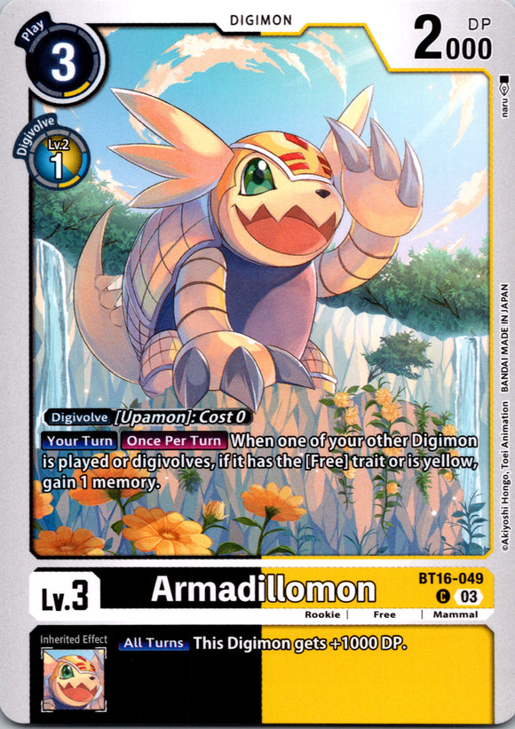 Armadillomon [BT16-049-C] [Beginning Observer] Normal