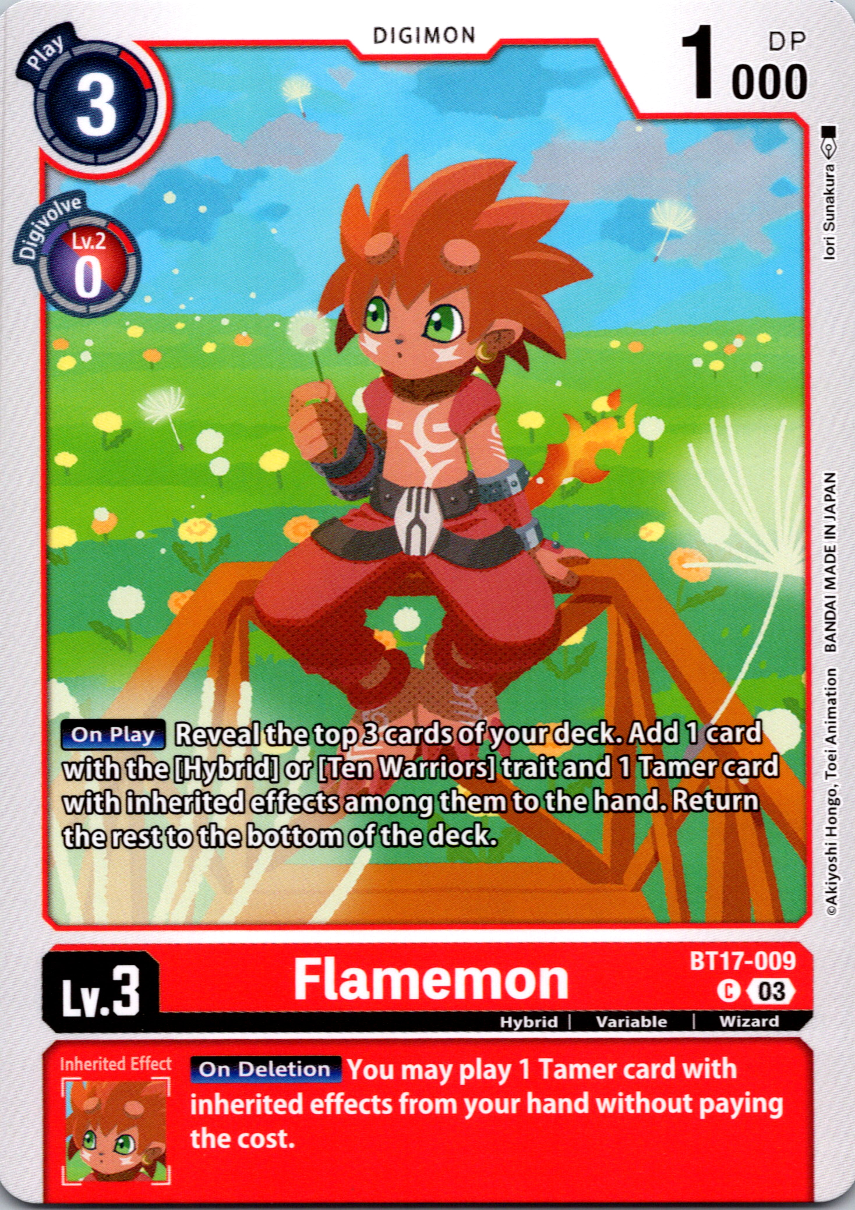 Flamemon [BT17-009-C] [Secret Crisis] Normal