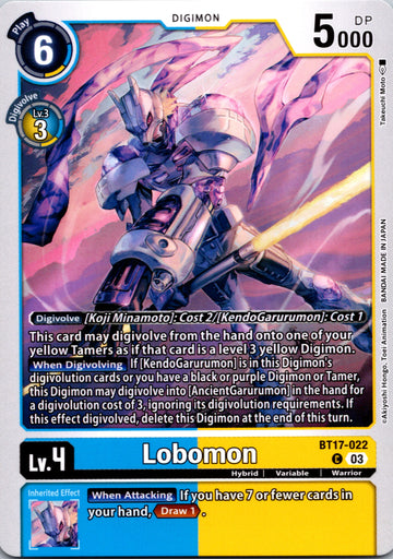 Lobomon [BT17-022-C] [Secret Crisis] Normal