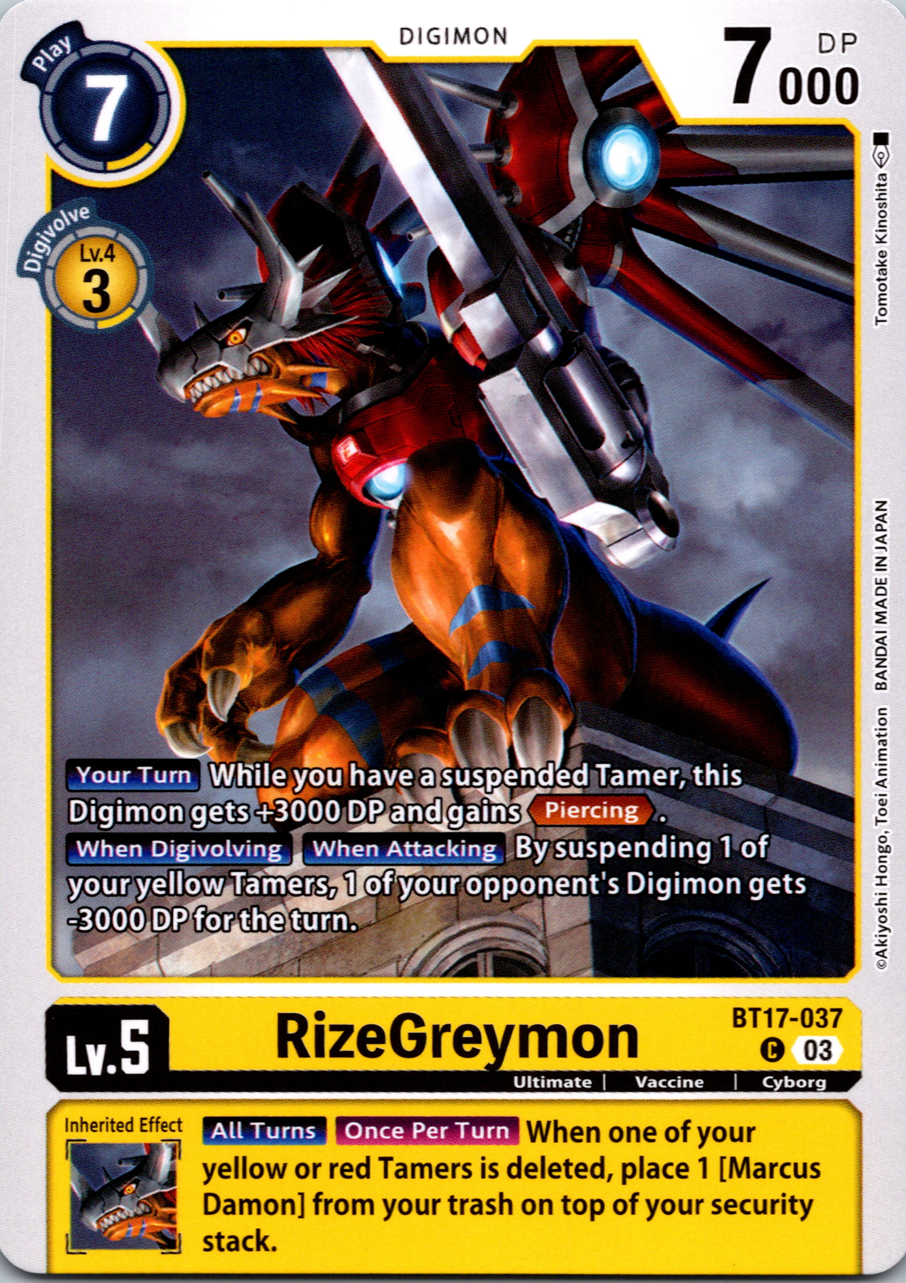 RizeGreymon [BT17-037-C] [Secret Crisis] Normal