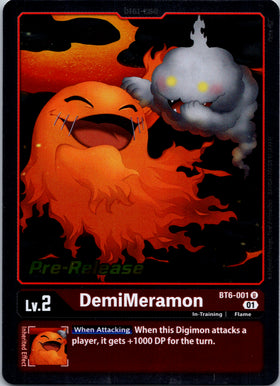 DemiMeramon [BT6-001] [Double Diamond Pre-Release Cards] Foil