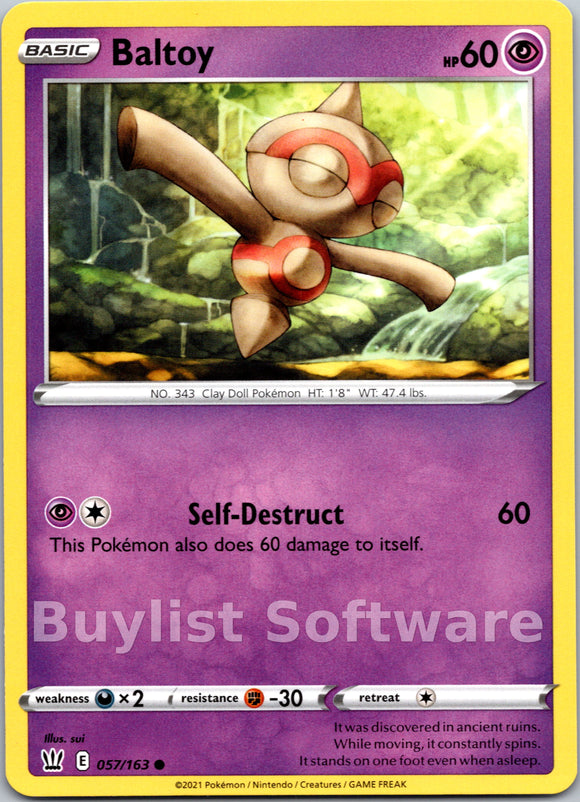 Baltoy [057/163] [Battle Styles] Reverse Holofoil