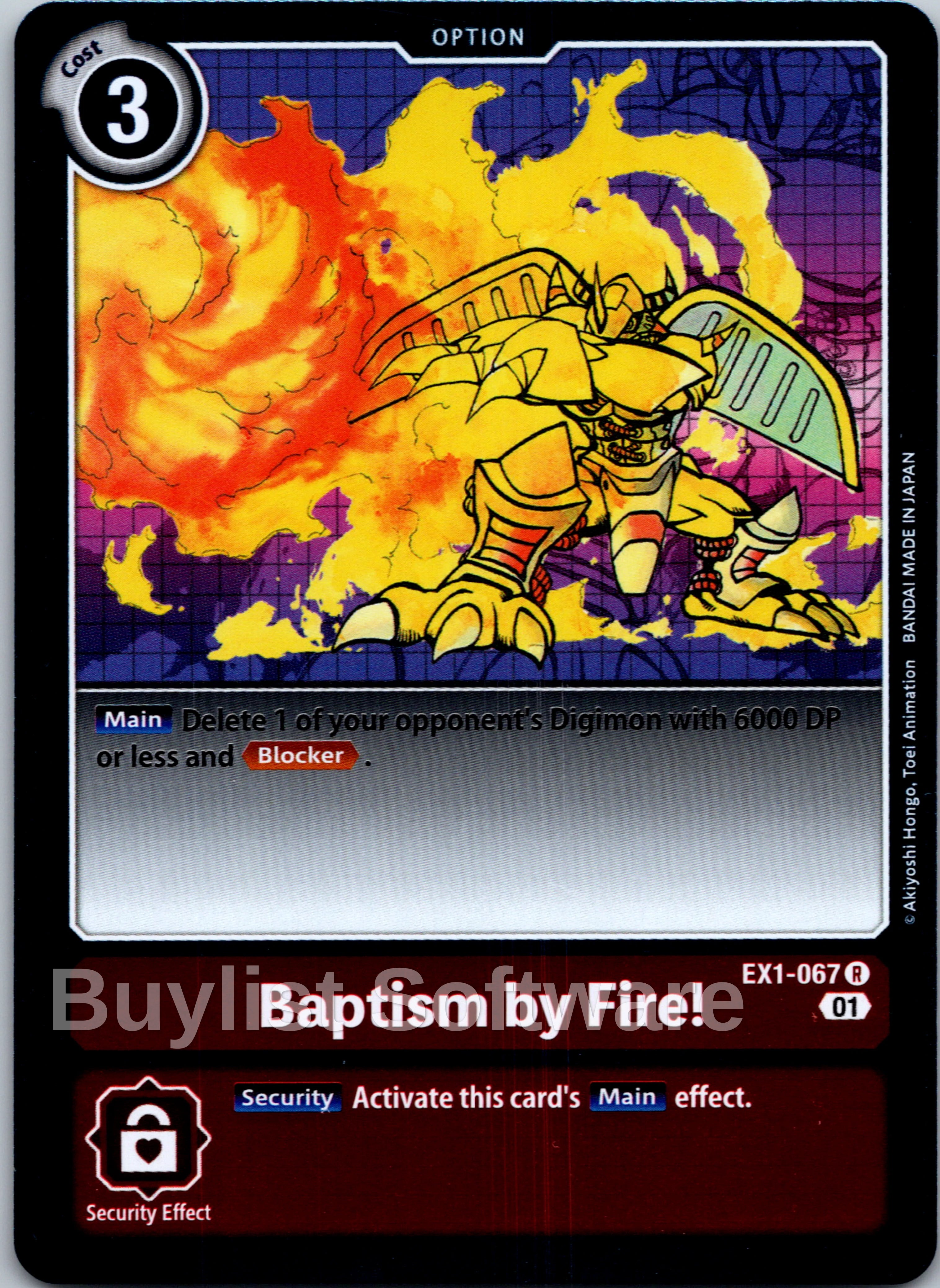 Baptism by Fire! [EX1-067] [Classic Collection] Foil
