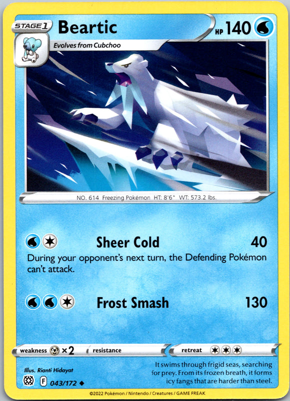 Beartic [043/172] [Brilliant Stars] Reverse Holofoil