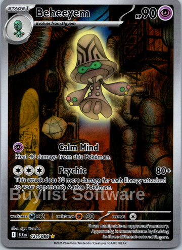 Beheeyem [121/086] [Black Bolt] Holofoil