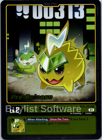 Bibimon [BT6-003] [Double Diamond Pre-Release Cards] Foil